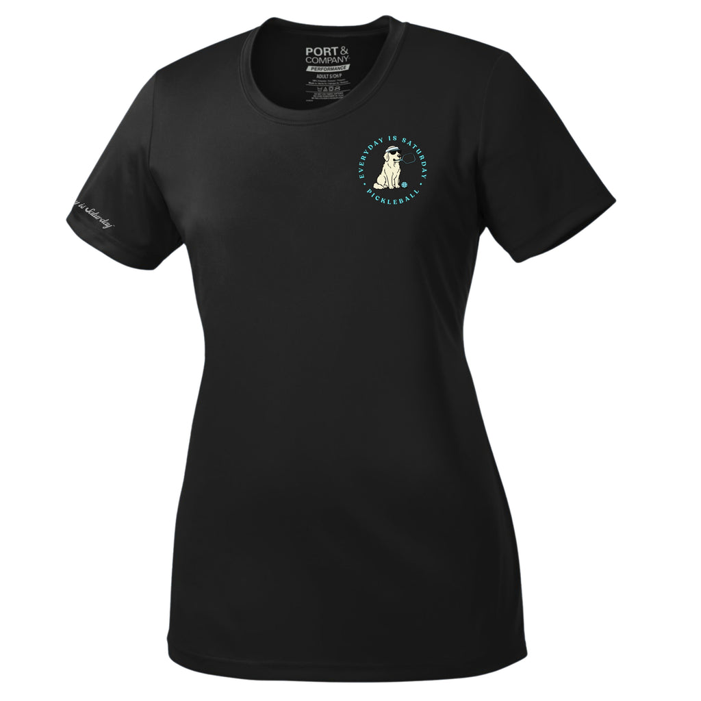 Women's Pickleball Blue Sunglasses Fultini Dri-fit T-shirt