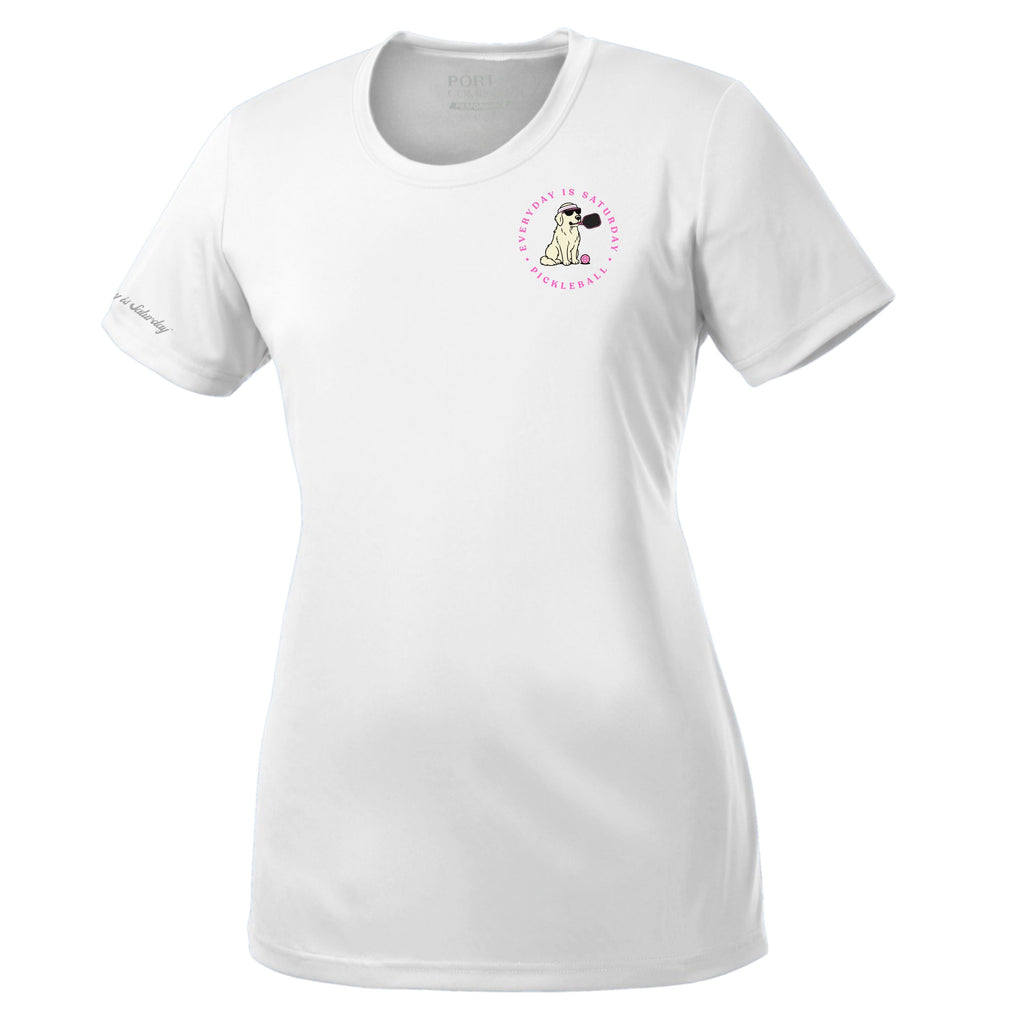 Women's Pickleball Pink Sunglasses Fultini Dri-fit T-shirt