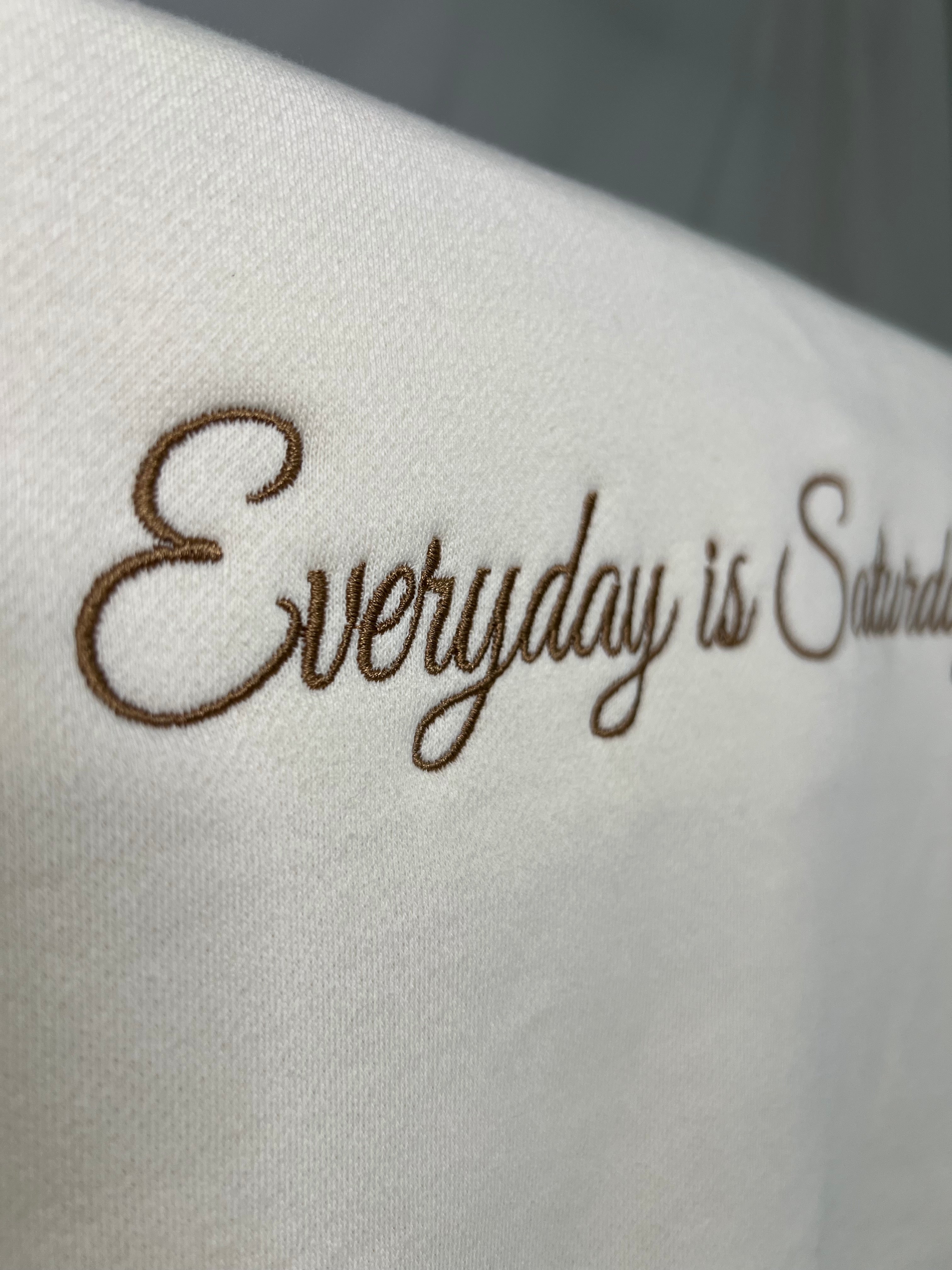 Women's Everyday is Saturday Cropped Crewneck